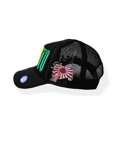 FUJI HAT - BLACK COLORFUL